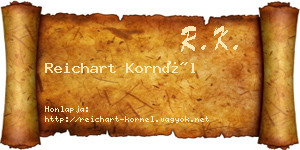 Reichart Kornél névjegykártya